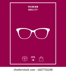 Glasses symbol Icon. Graphic elements for your design