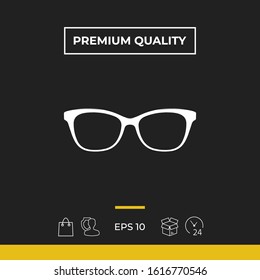 Glasses symbol Icon. Graphic elements for your design