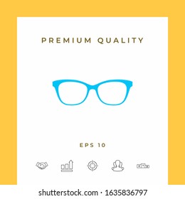 Glasses symbol Icon. Graphic elements for your design