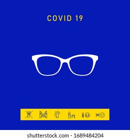 Glasses symbol Icon. Graphic elements for your design