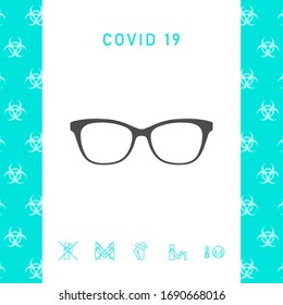 Glasses symbol Icon. Graphic elements for your design