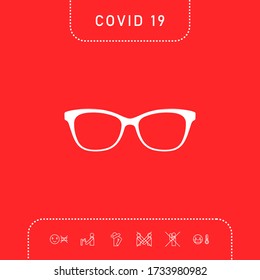 Glasses symbol Icon. Graphic elements for your design