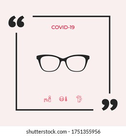 Glasses symbol Icon. Graphic elements for your design