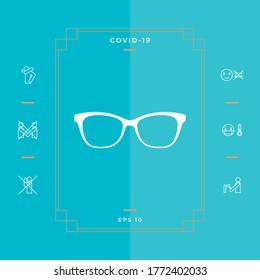 Glasses symbol Icon. Graphic elements for your design