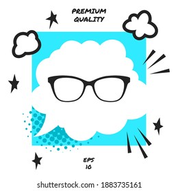 Glasses symbol Icon. Graphic elements for your design