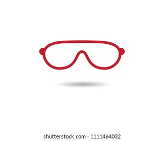 Glasses symbol illustration design