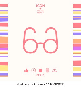 Glasses symbol - search icon