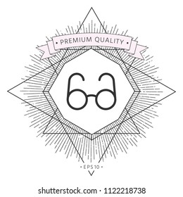 Glasses symbol - search icon