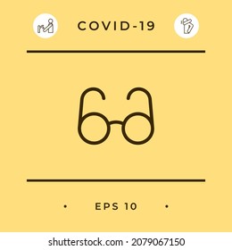 Glasses symbol - search icon