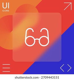 Glasses symbol - search icon