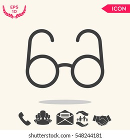 Glasses symbol - search icon
