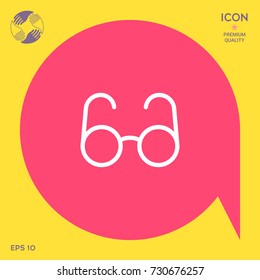 Glasses symbol - search icon