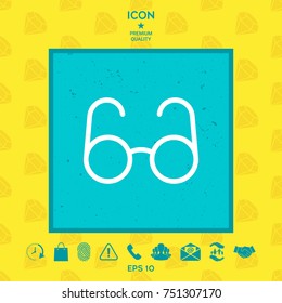 Glasses symbol - search icon