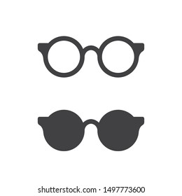 Glasses symbol vector icon design template