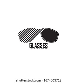 Glasses symbol vector icon design template
