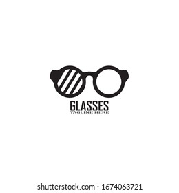 Glasses symbol vector icon design template
