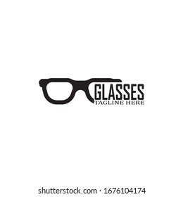 Glasses symbol vector icon design template
