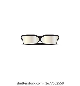 Glasses symbol vector icon design template
