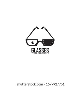 Glasses symbol vector icon design template
