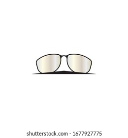 Glasses symbol vector icon design template
