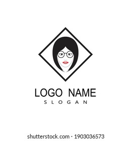 Glasses symbol vector icon design template