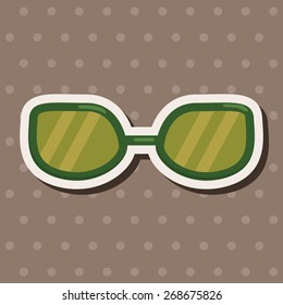 glasses theme elements vector,eps