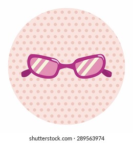 glasses theme elements vector,eps