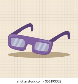 glasses theme elements vector,eps