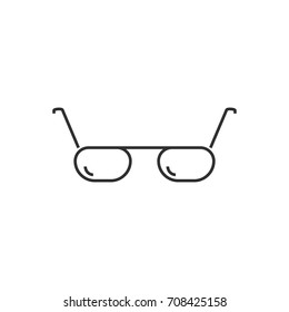 Glasses thin line icon. Icon for user interfaces and web sites. 