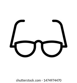 glasses thin line vector icon