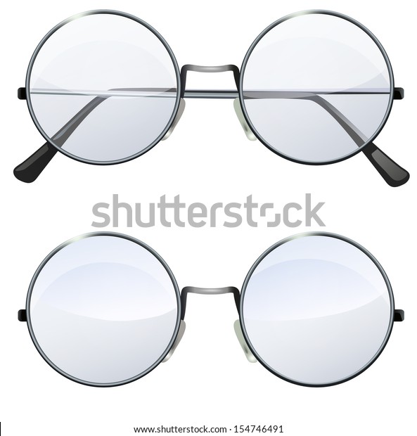 glasses with transparent lenses