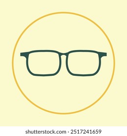 Glasses trendy icon superb abstract vector illustration colorful artwork lovely design.eps