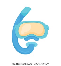 glasses for underwater adventure over white