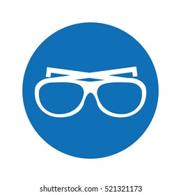 glasses vacations accesory icon vector illustration design