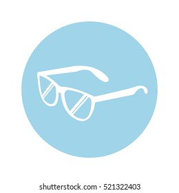 glasses vacations accesory icon vector illustration design