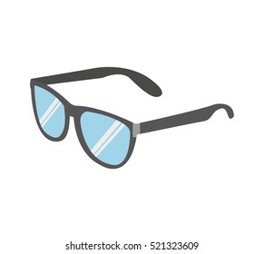 glasses vacations accesory icon vector illustration design