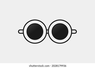El vector de lentes puede utilizarse para el diseño del logotipo