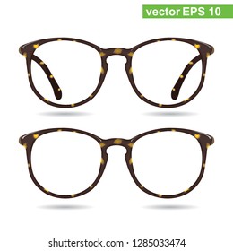 glasses vector classic glasses vintage style on white background illustration
