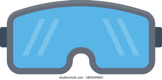 glasses vector flat color icon 