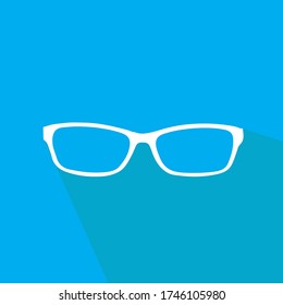 Glasses vector flat icon - Vector