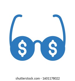 glasses vector glyph color icon 