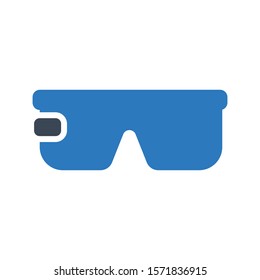 glasses vector  glyph colour icon 