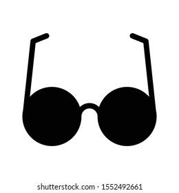 glasses vector glyph flat icon