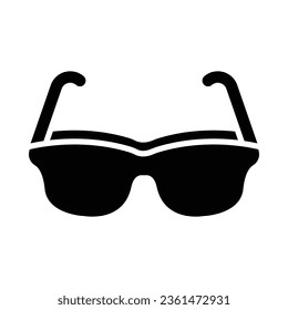 Icono De Glifo Vector De Gafas Para Uso Personal Y Comercial.
