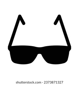 Icono De Glifo Vector De Gafas Para Uso Personal Y Comercial.
