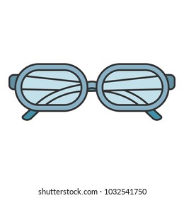 Glasses vector icon