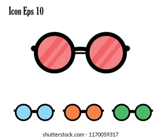 Glasses vector icon