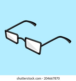 Glasses vector icon