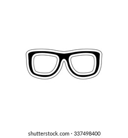 glasses - vector icon