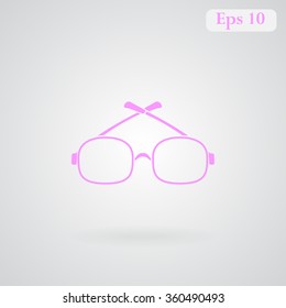Glasses vector icon